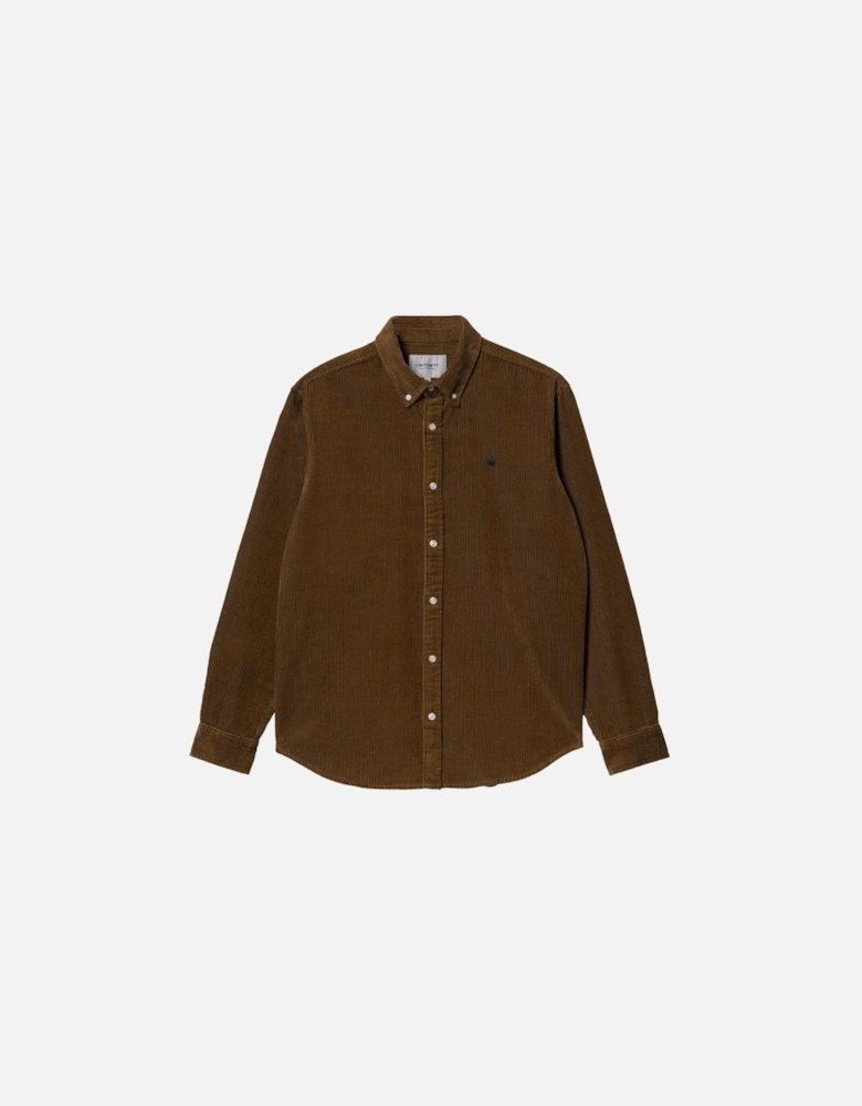 Madison Cord Shirt - Tawny / Black