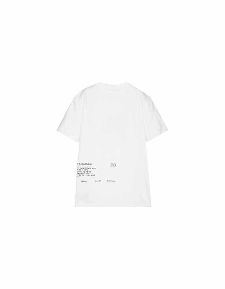 Boys White Spray Logo T-Shirt