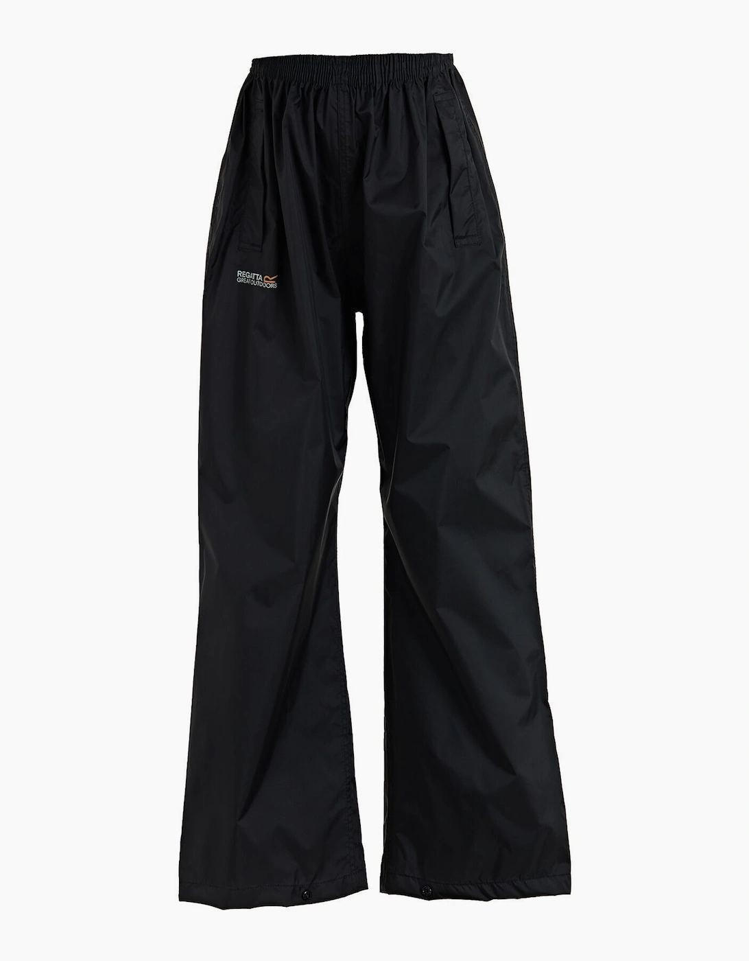 Regatta Boys Black Great Outdoors Adventure Tech Pack It Waterproof Overtrousers  Size 2 Years Kids