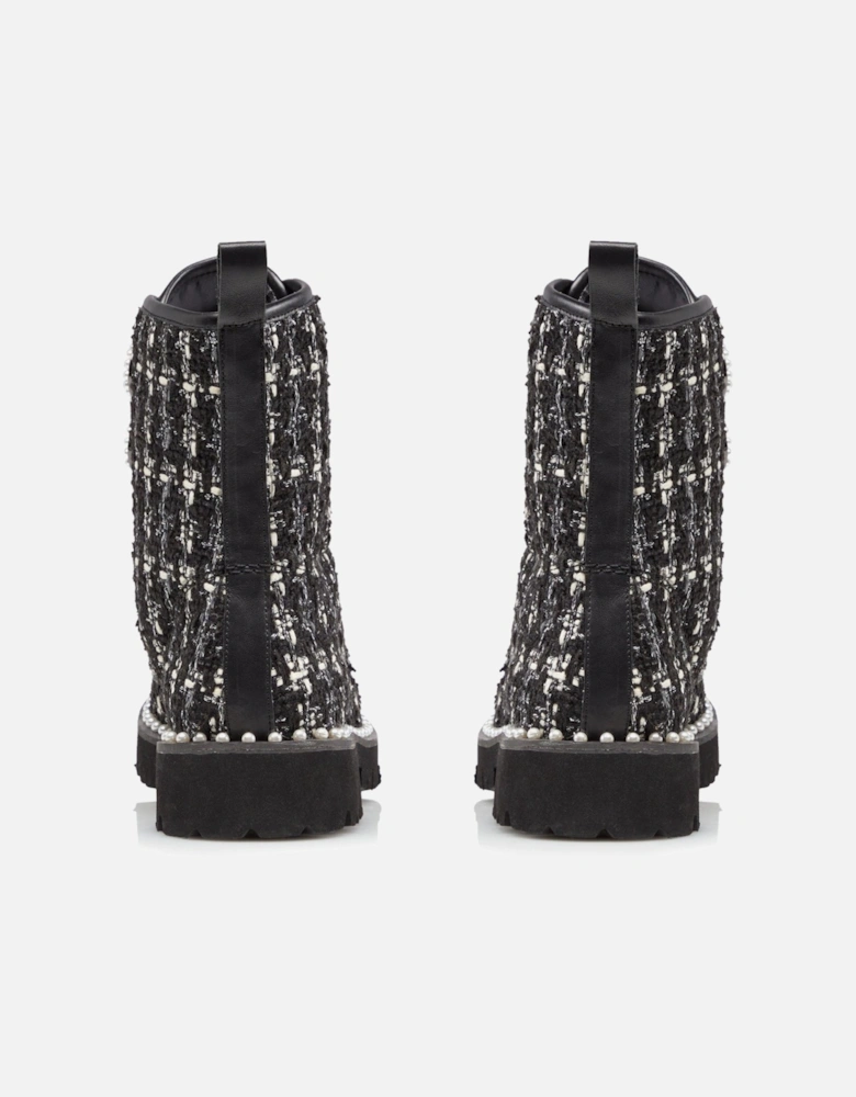 Ladies Purla - Pearl Detail Ankle Boots