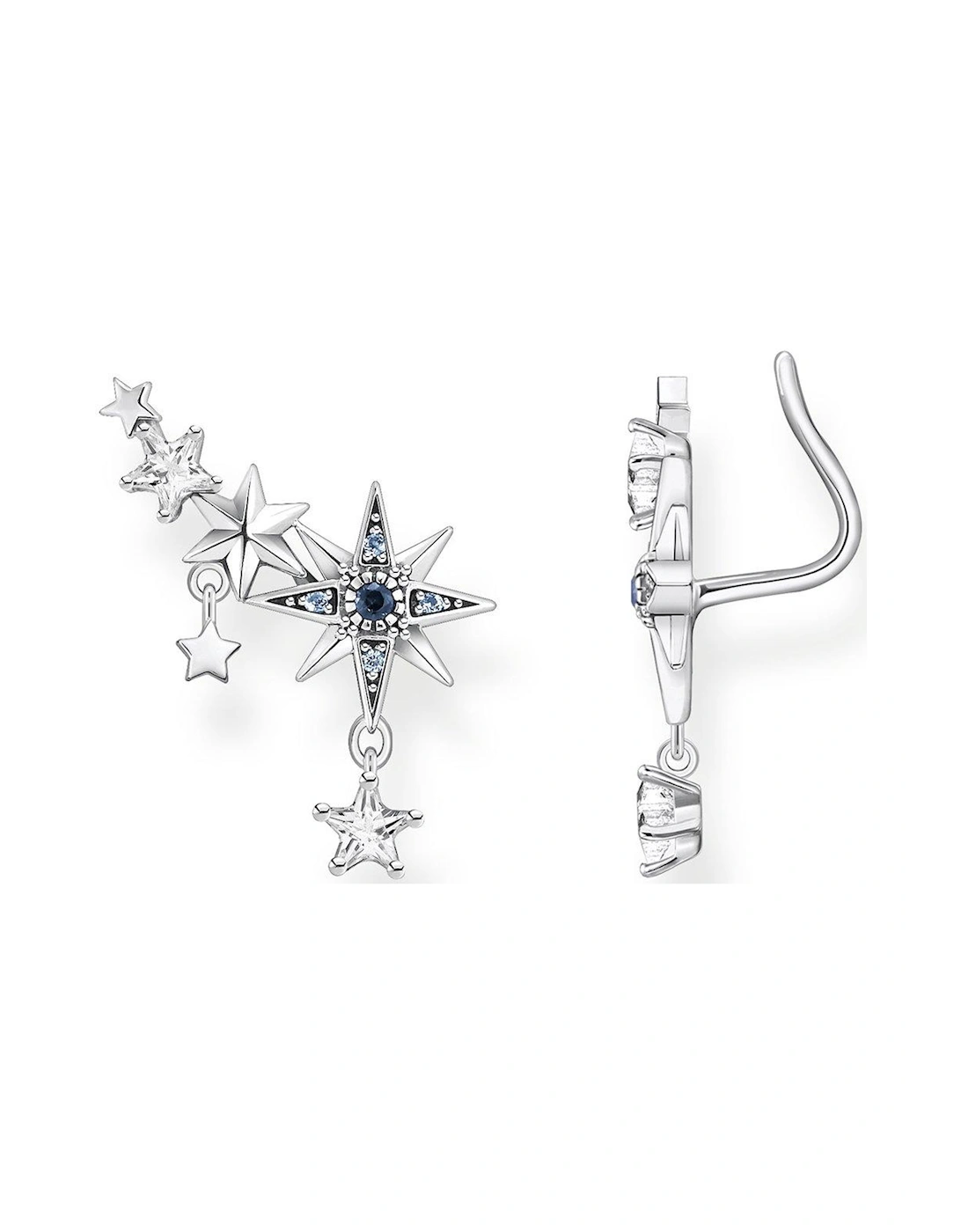 Magic Star Cluster Sterling Silver Earring, 2 of 1