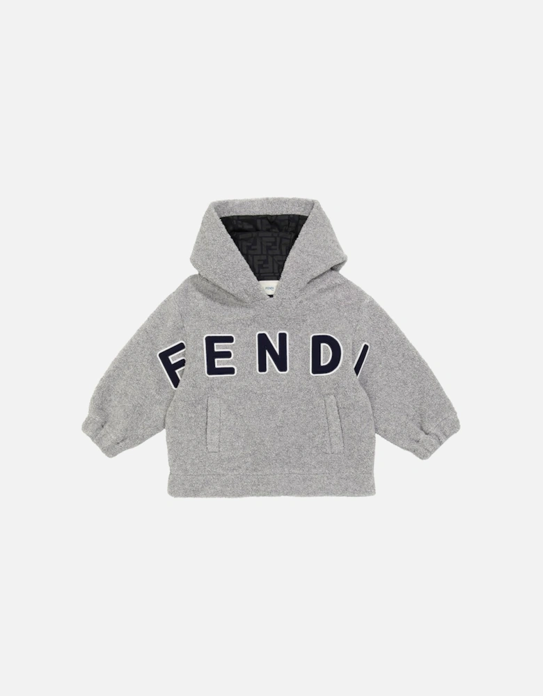 Boys Logo Hoodie Grey