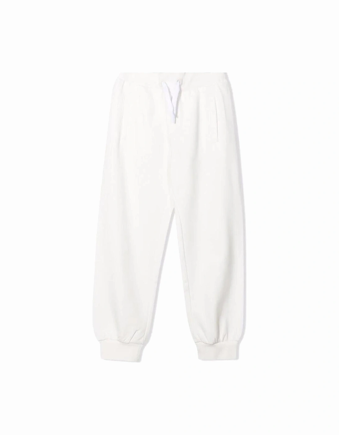 Boys Embossed Logo Joggers White, 3 of 2