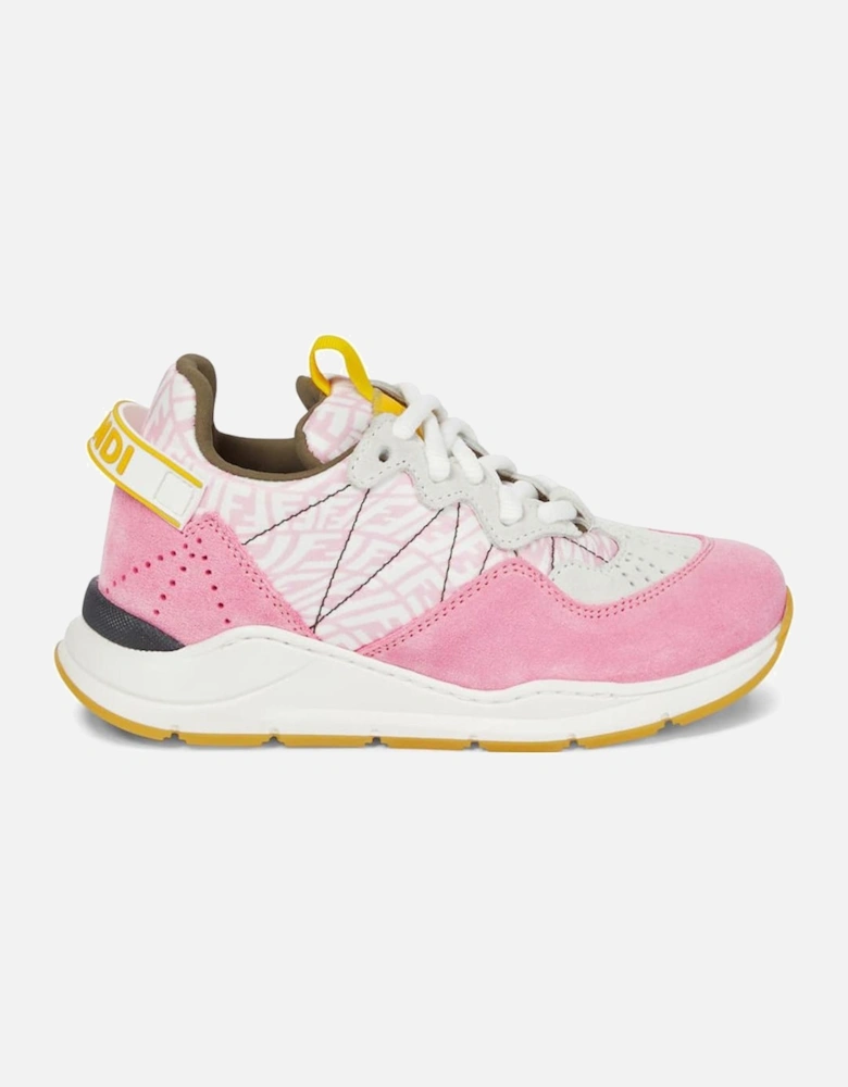 FF Suede Trim Sneakers Pink