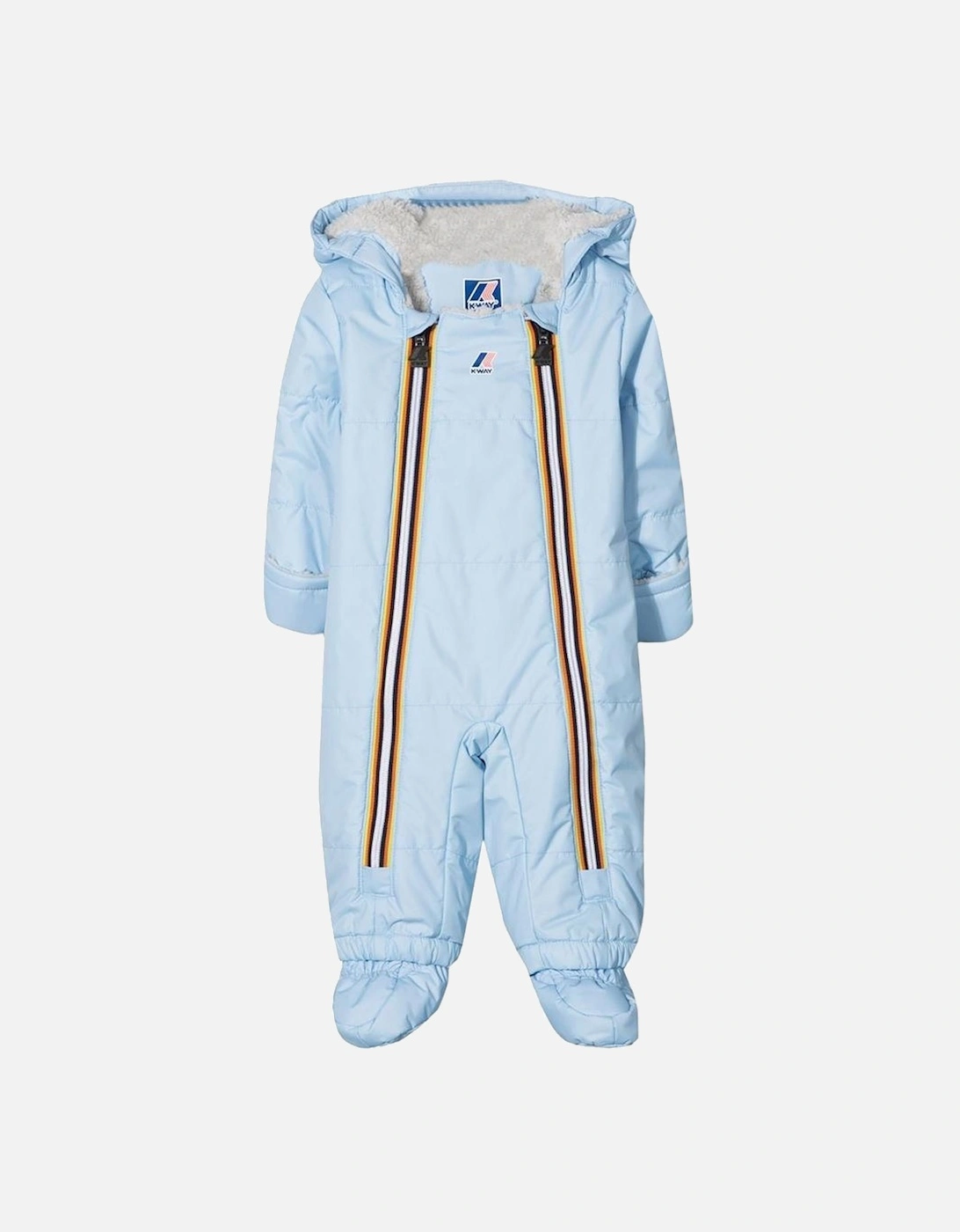 K Way Baby Boys hooded padded bodysuit Blue, 4 of 3