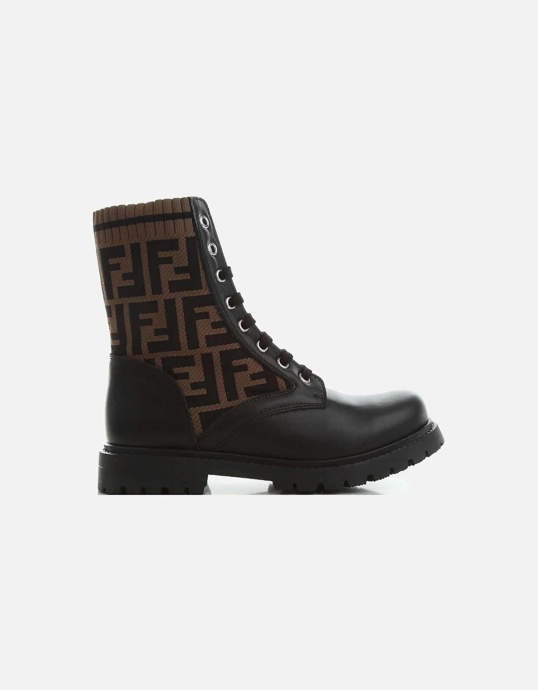 Girls FF Logo Ankle Boots Black, 2 of 1