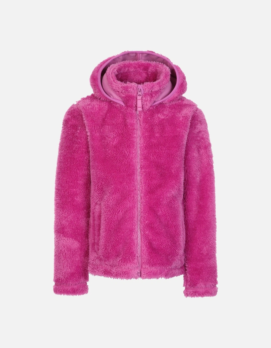 Girls Violetta Fluffy Fleece Jacket, 5 of 4