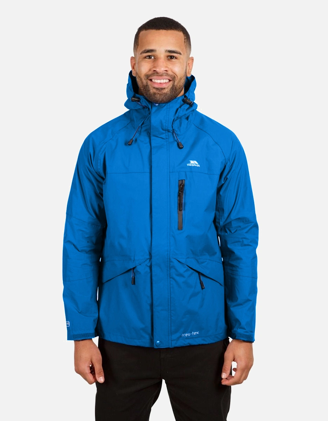 Mens Corvo Hooded Full Zip Waterproof Jacket/Coat