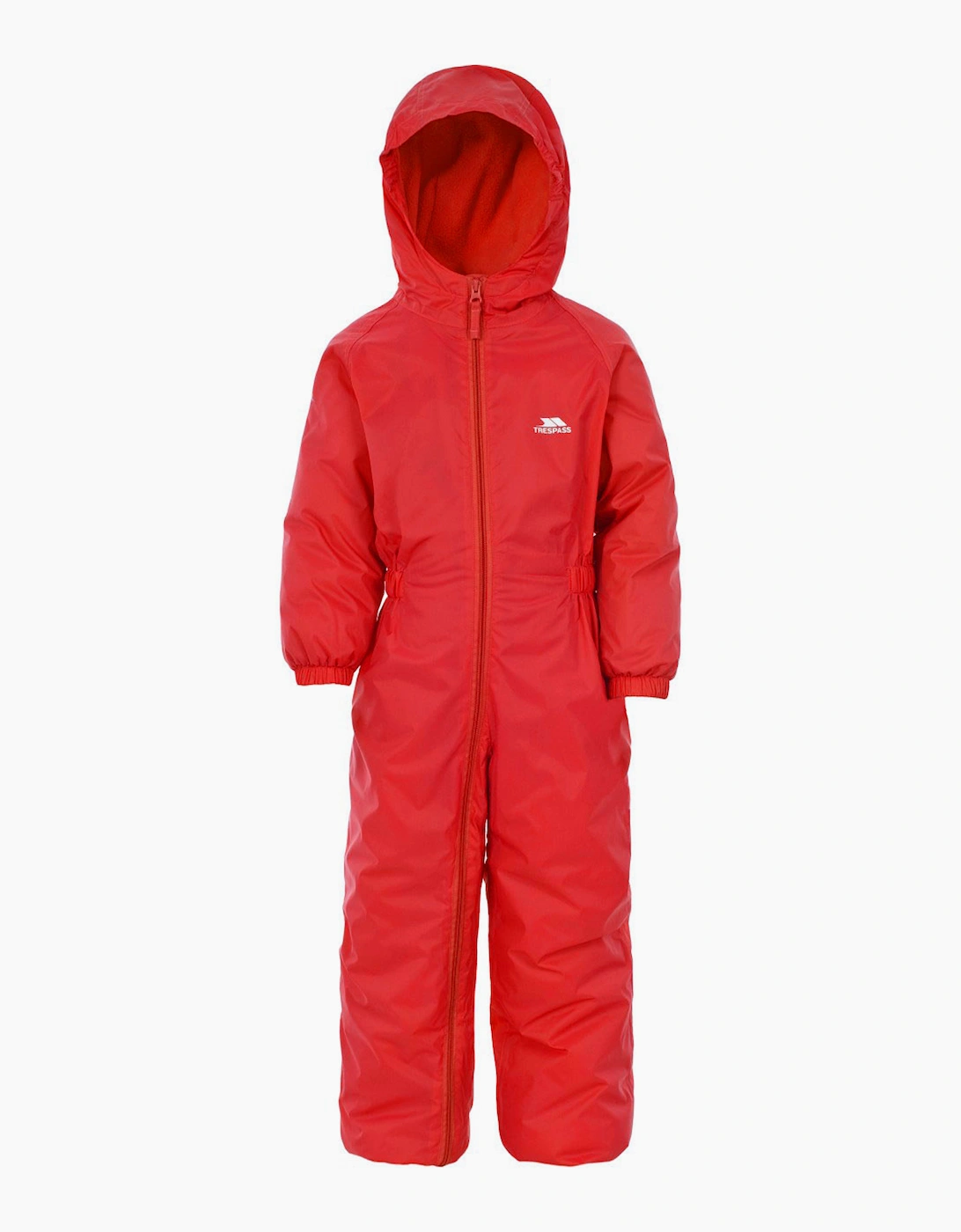 Trespass Kids Unisex Dripdrop Padded Waterproof Rain Suit - Signal Red - Size: 5 years/6 years