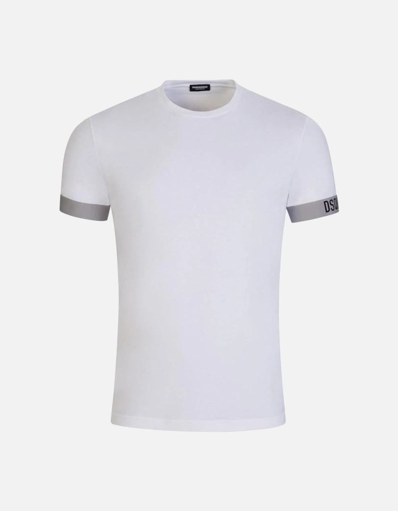 Men's Underwear Logo Cuff T-Shirt White