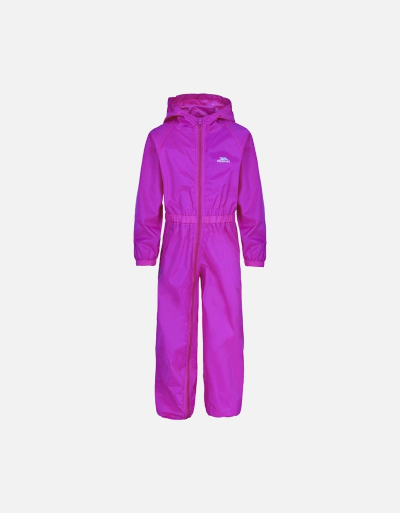 Childrens/Kids Button Rain Suit