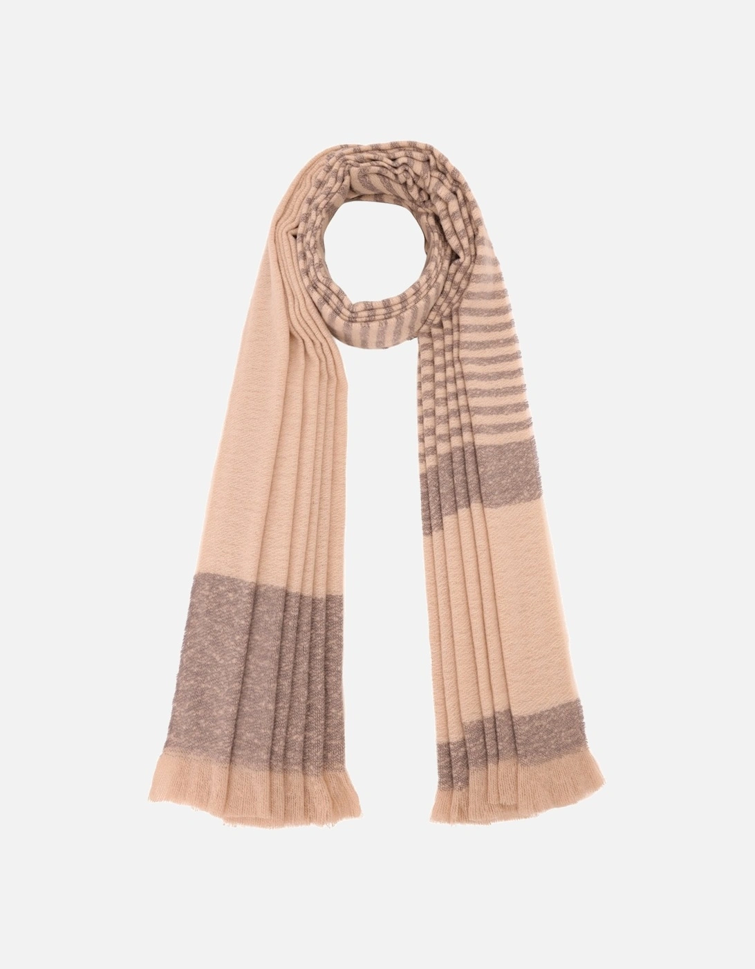 Cream and Grey Cashmere Blend Check Scarf, 3 of 2