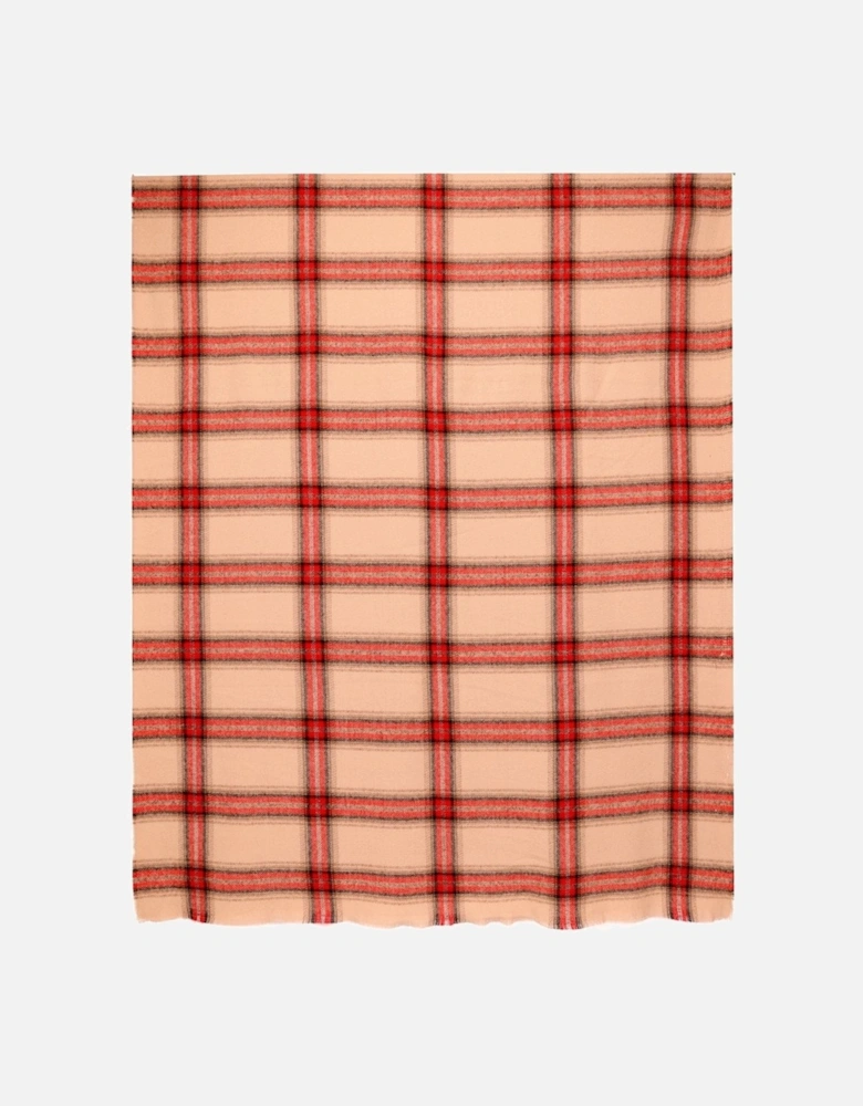 Oversized Tartan Cashmere Blend Scarf