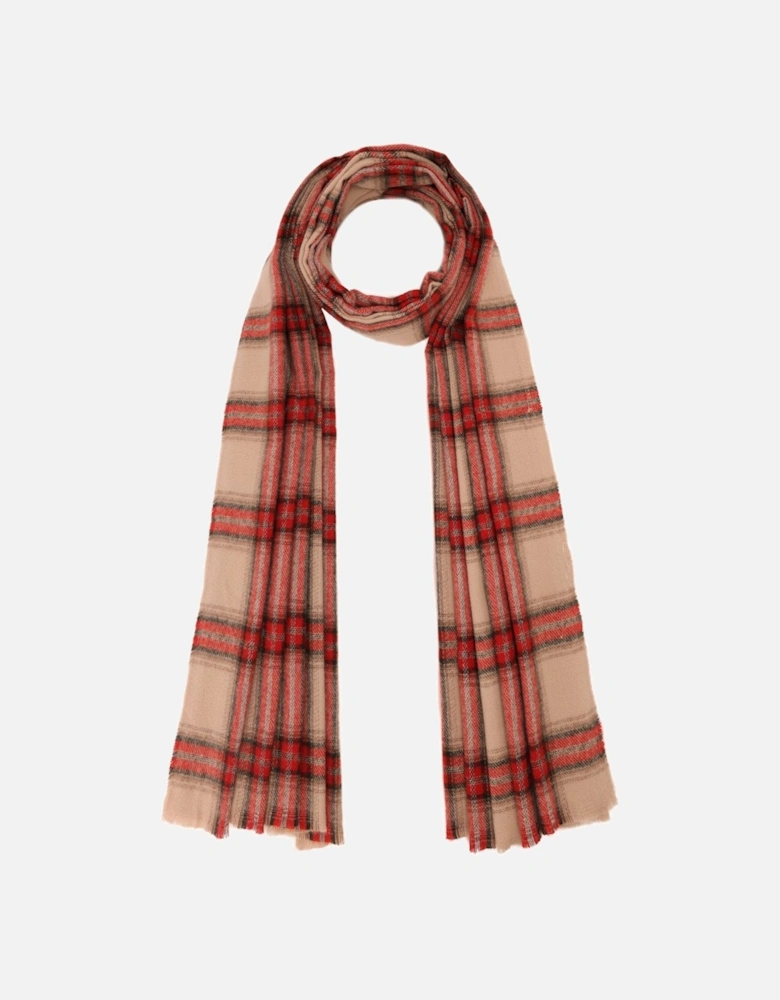 Oversized Tartan Cashmere Blend Scarf