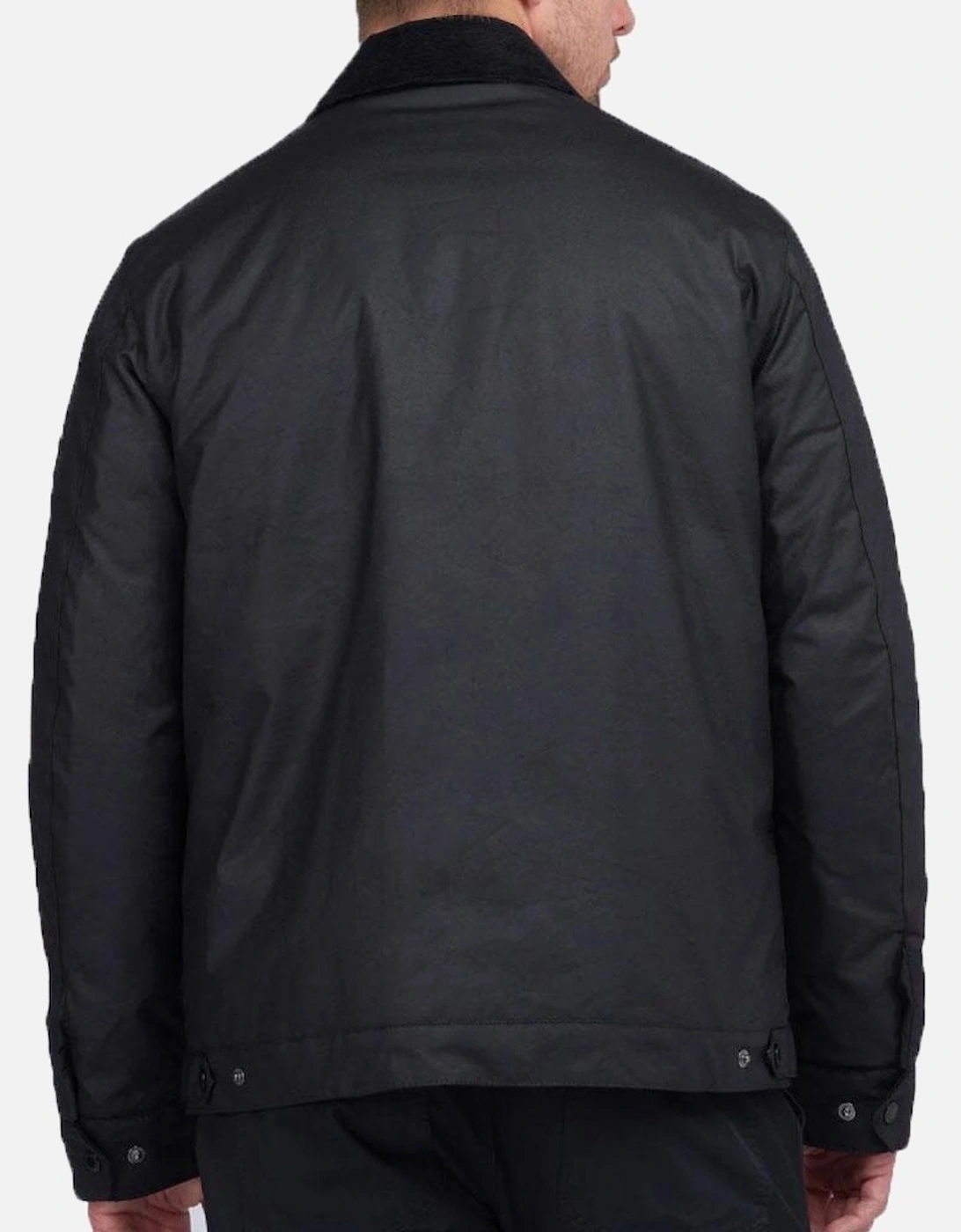 International Mens Accelerator Baffins Wax Jacket - Black