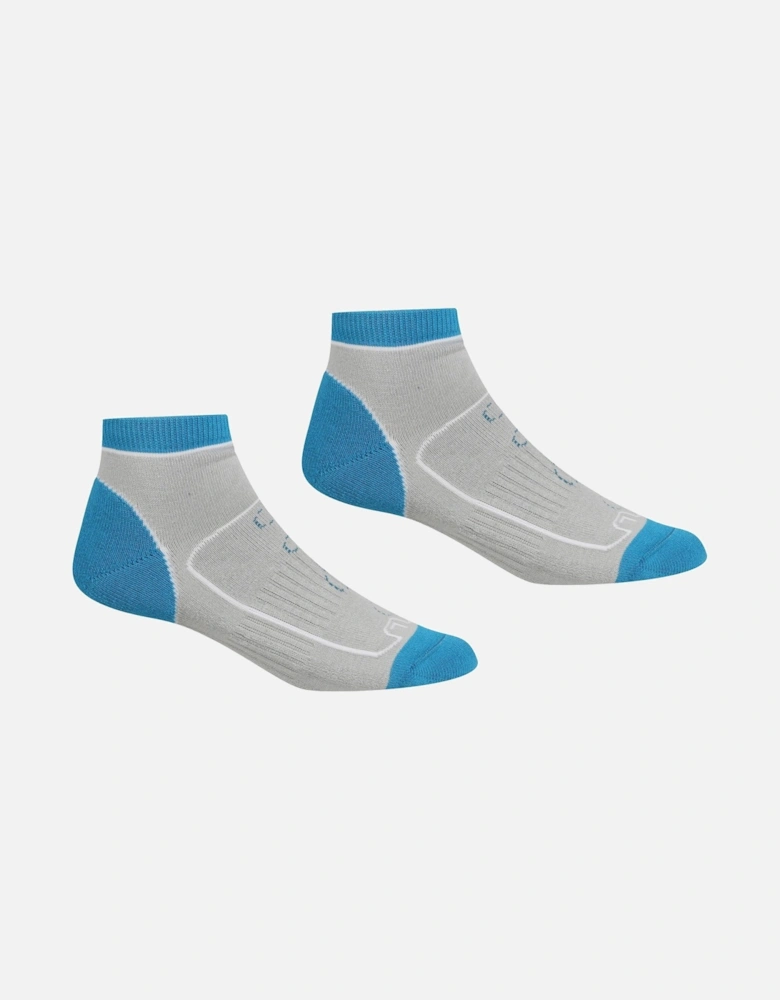 Womens/Ladies Samaris Trail Colour Block Ankle Socks (Pack of 2)