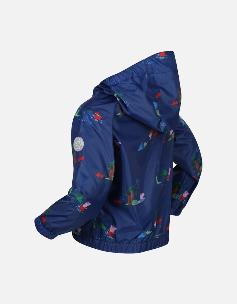 Childrens/Kids Muddy Puddle Peppa Pig Hooded Waterproof Jacket