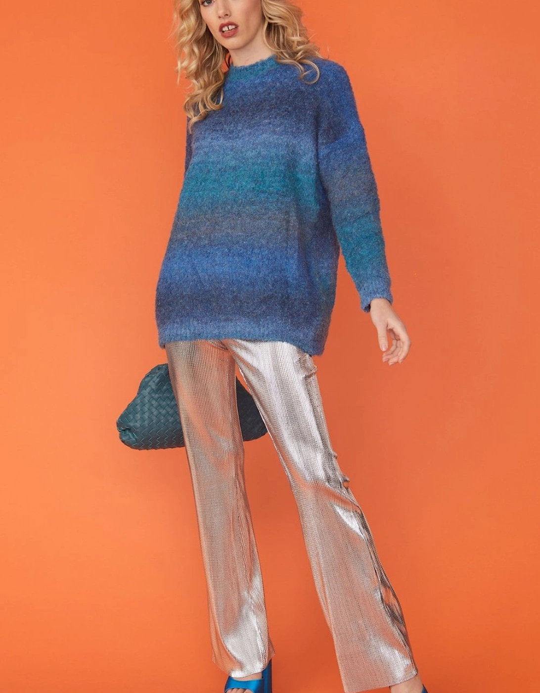 Multi Toned Blue cashmere and Banana Peel Jumper, 6 of 5