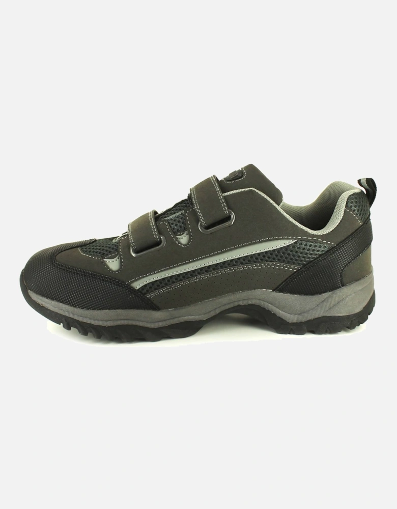Mens Walking Shoes Trainers Carnvel Touch Fastening grey UK Size