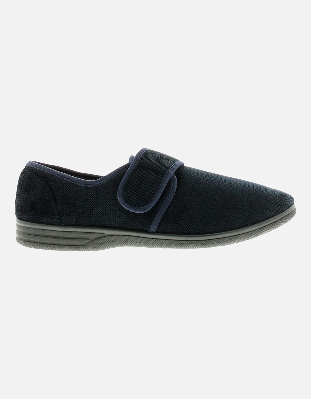 Mens Slippers George Touch Fastening navy UK Size