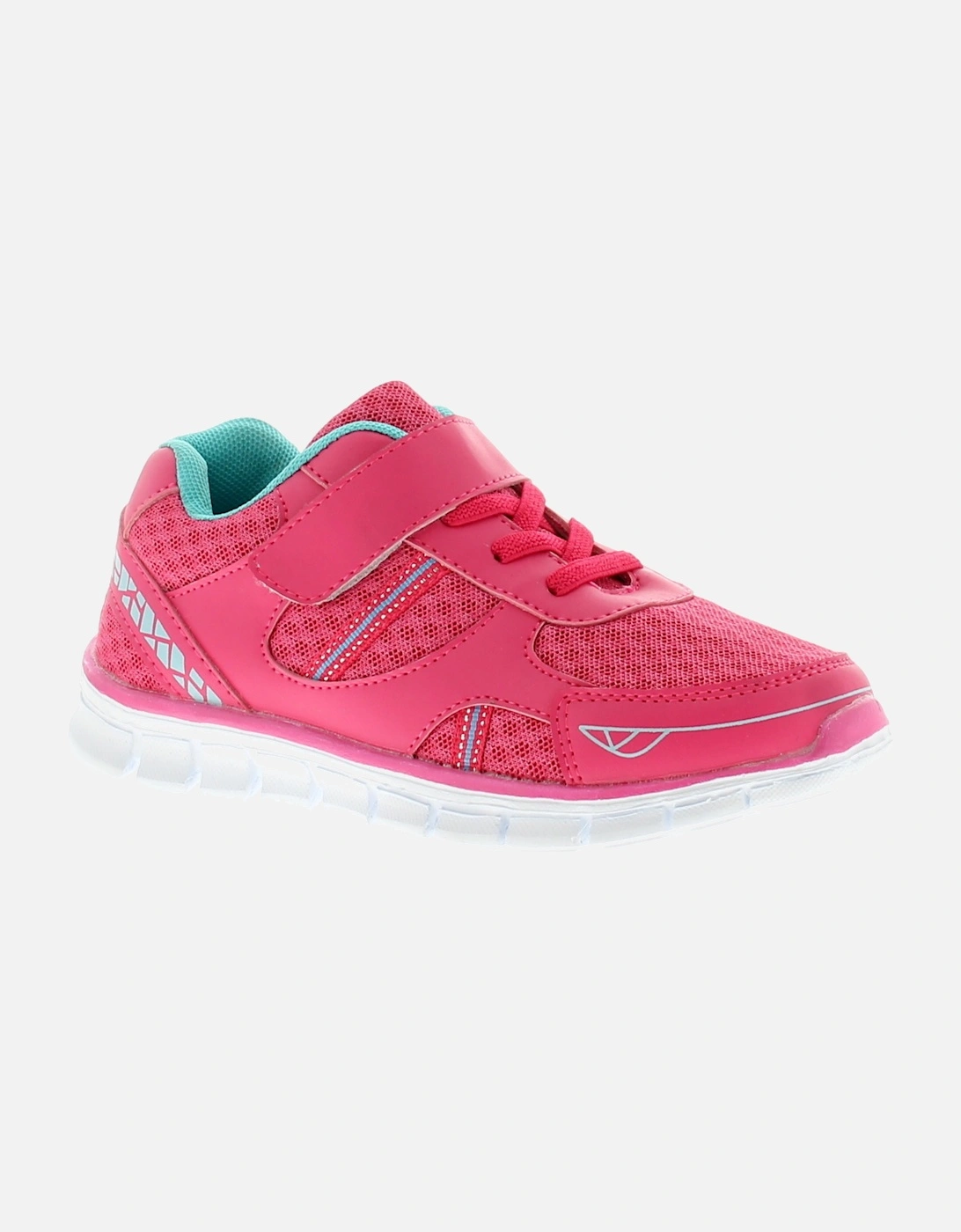Younger Girls Trainers Fancy Lace Up pink UK Size, 6 of 5