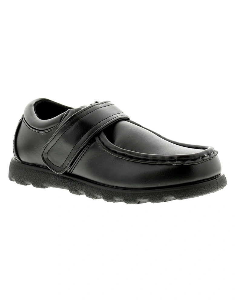 Boys School Shoes Miko Touch Fastening black UK Size