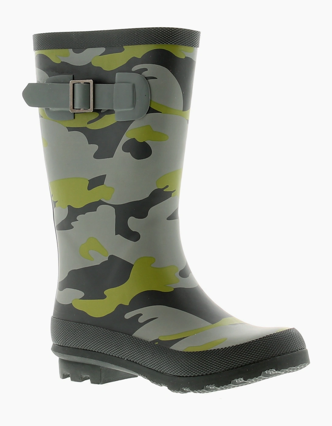 Boy's Rockstorm Childrens Wellies Camouflage Slip On green camo UK Size - Size: 10/F (Standard)