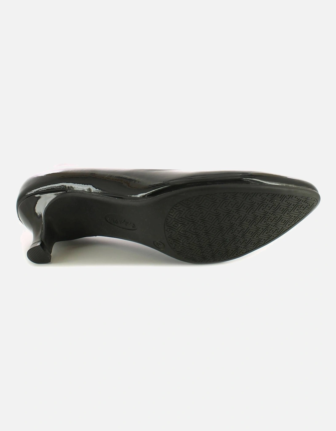 Womens Shoes Court Texas Slip On black patent UK Size