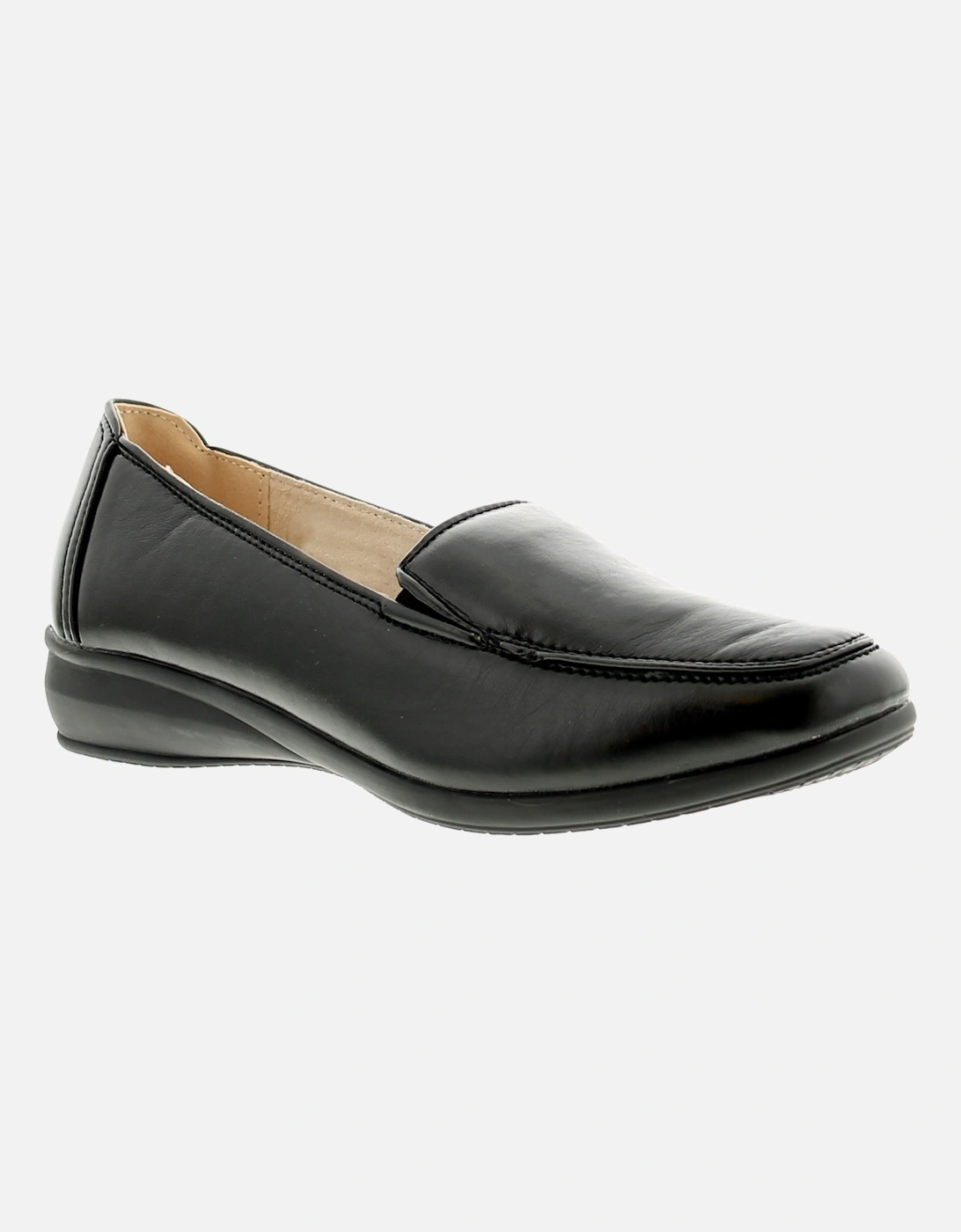 Womens Shoes Flat Sally Slip On black UK Size, 6 of 5