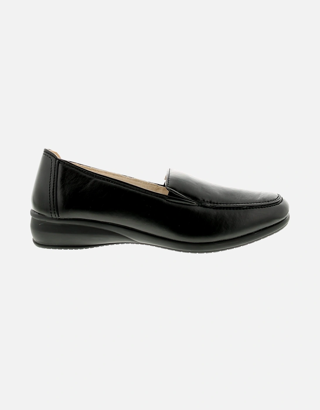 Womens Shoes Flat Sally Slip On black UK Size