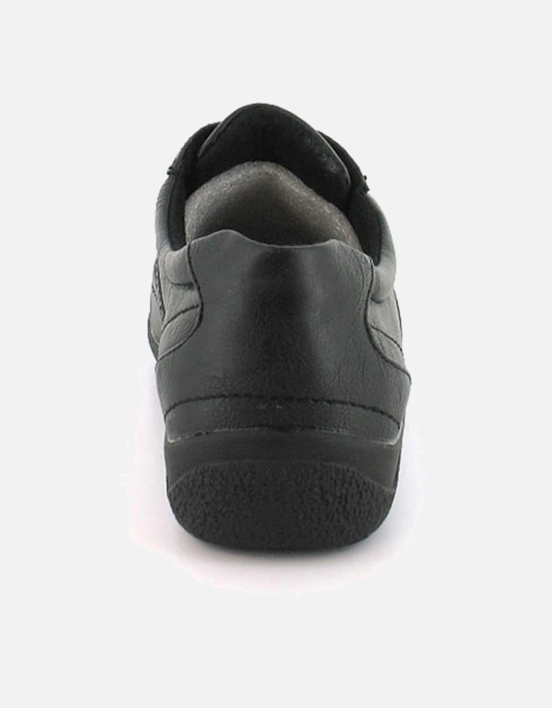 Womens Shoes Flat Valary Lace Up black UK Size