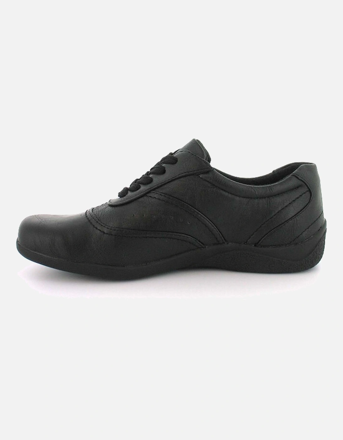 Womens Shoes Flat Valary Lace Up black UK Size