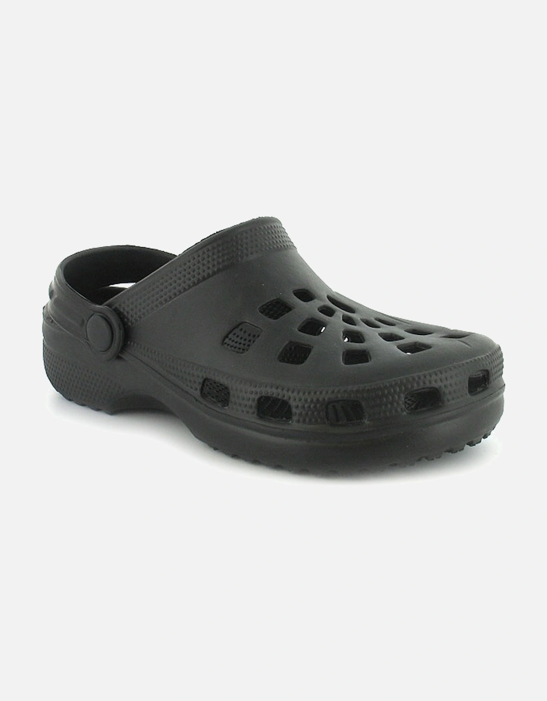 Womens Clog Beach Sandals Pop Slip On black UK Size, 6 of 5