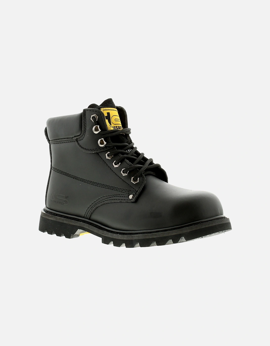 Mens Safety Boots Bulldoze Lace Up black UK Size, 6 of 5