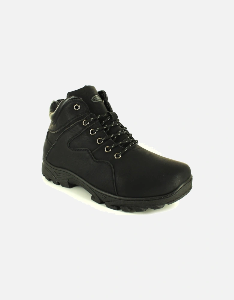 Mens Walking Boots Clarmt Lace Up black UK Size