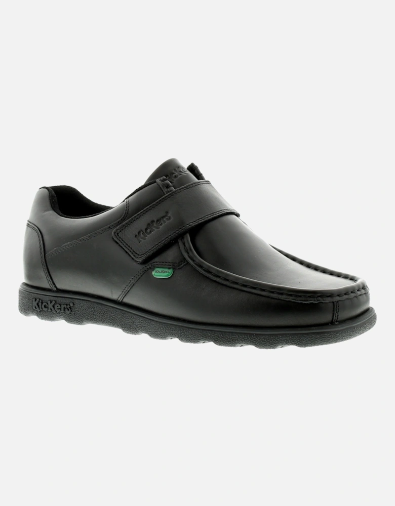Mens Shoes Work School Fragma Strap 3 Am Leather black UK Size