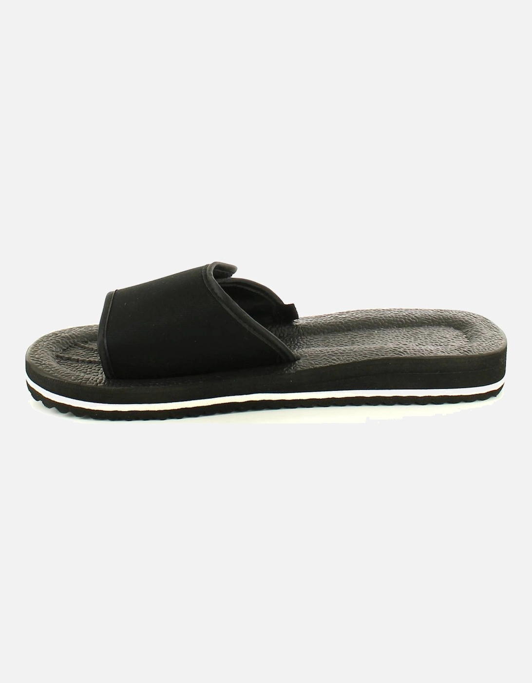 Mens Sandals Mules Flip Flops Slip On black white UK Size