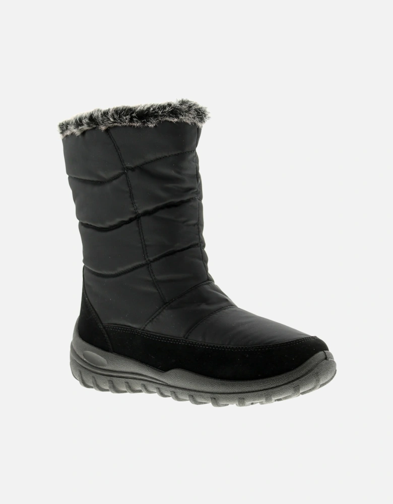 Womens Long Boots Snowboots Skyway Zip Fastening black UK Size