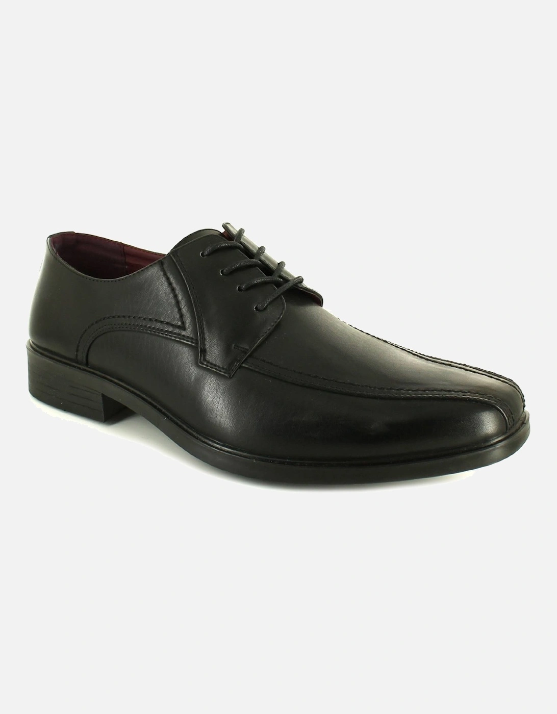 Mens Shoes Work School Formal Callum Lace Up black UK Size, 6 of 5