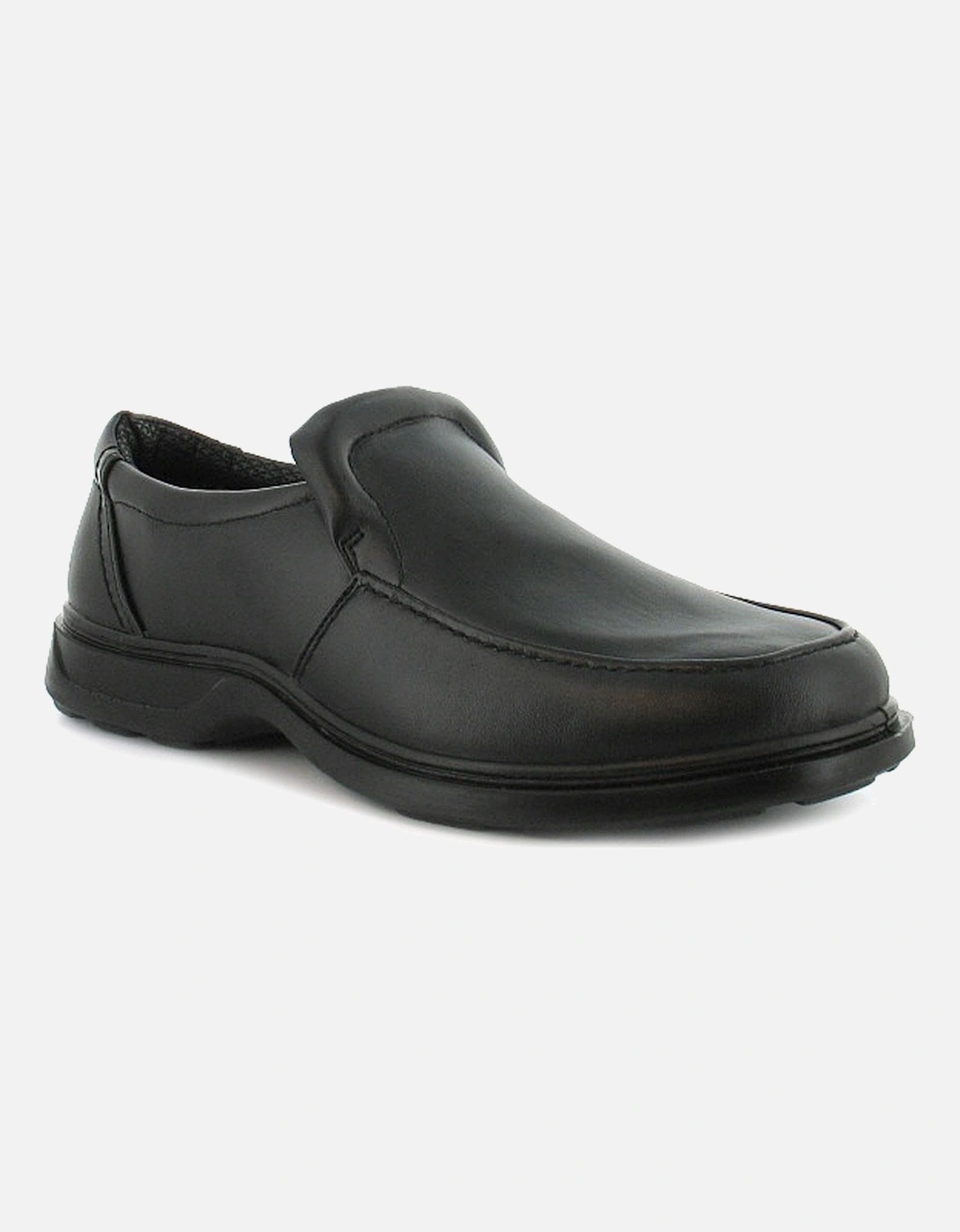 Mens Casual Shoes Wide Robin Slip On black UK Size, 6 of 5