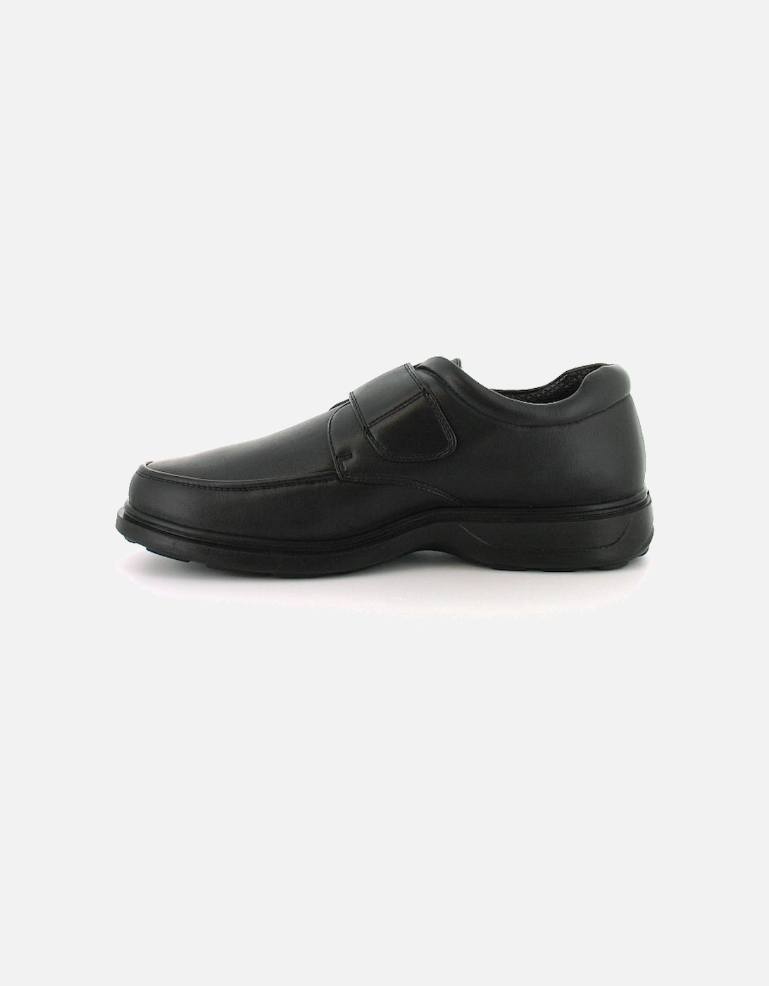 Mens Smart Shoes Percy Touch Fastening black UK Size