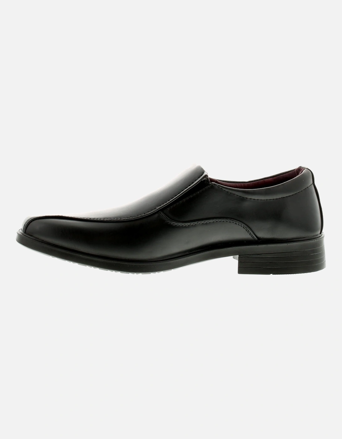 Mens Shoes Work School Formal Brenner Slip On black UK Size