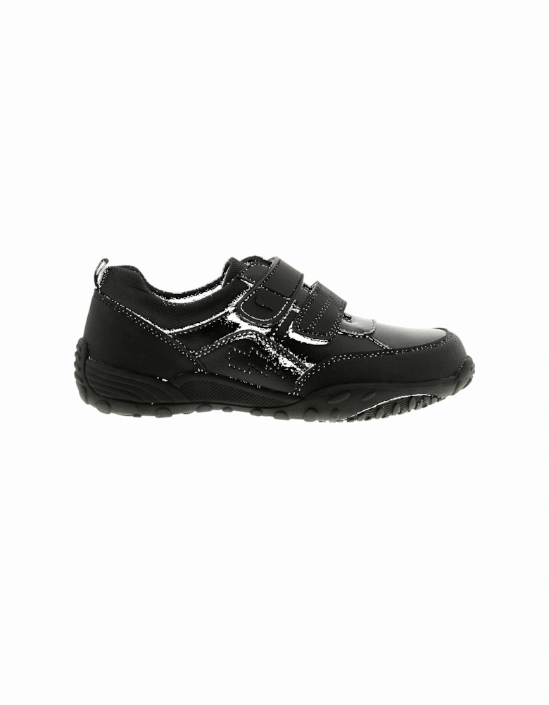 Boys School Shoes Blast Touch Fastening black UK Size