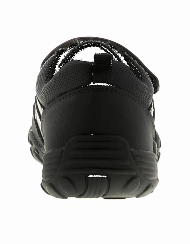 Boys School Shoes Blast Touch Fastening black UK Size