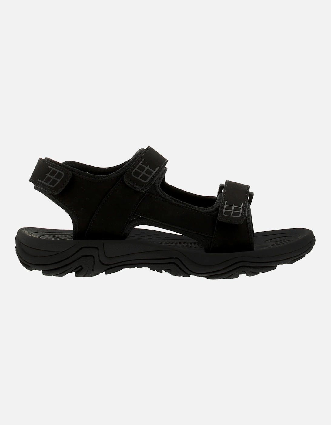 Mens Beach Sandals Trekking Ridge Touch Fastening black UK Size