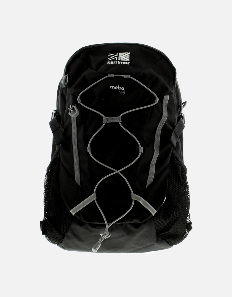 Backpack Padded Laptop Compartment Metro 30 Zip black