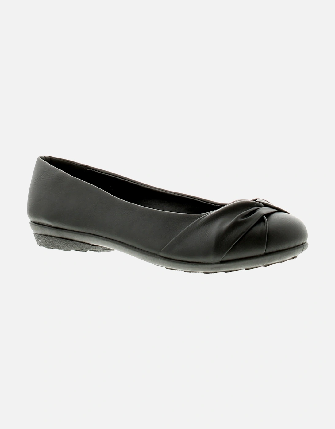 Womens Flat Shoes Twill Slip On black UK Size, 6 of 5