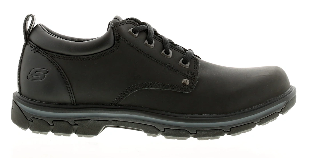 Mens Casual Shoes Segment Rilar Leather Lace Up black UK Size