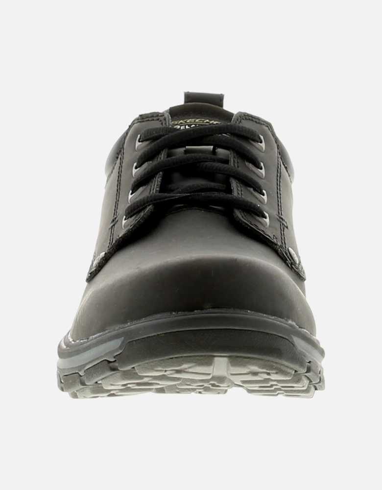 Mens Casual Shoes Segment Rilar Leather Lace Up black UK Size
