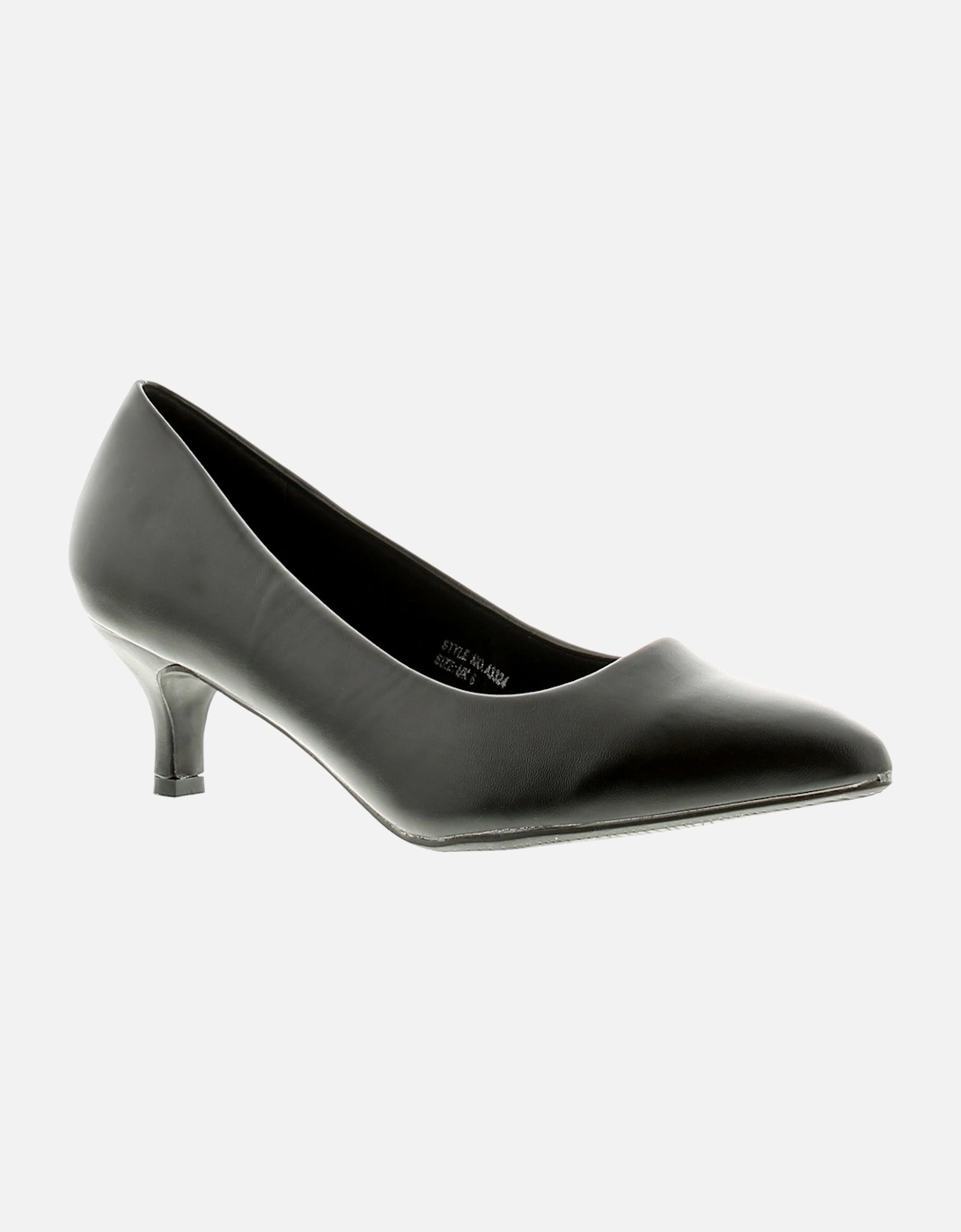 Womens Shoes Court Texas pu Slip On black UK Size, 6 of 5